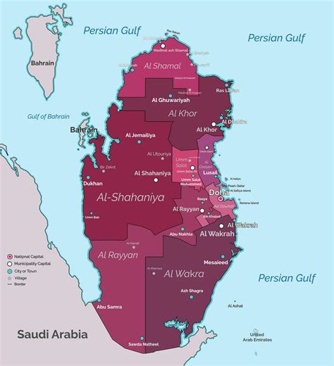 qatar cities|Qatar: Municipalities, Major Cities & Localities .